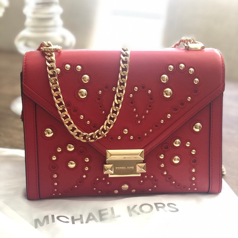 ❗️SOLD❗️Michael Kors Whitney Studded Shoulder Bag